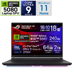 ASUS(GCX[X) G835LW-U9R5080 Q[~Om[gp\R ROG Strix SCAR 18 ItubN/AniMe Vision [18.0^ /Windows11 Home /intel Core Ultra 9 /F64GB /SSDF2TB]