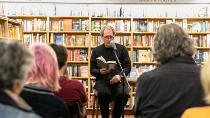 Paul Auster, en una lectura pública en Manhattan, en 2019.