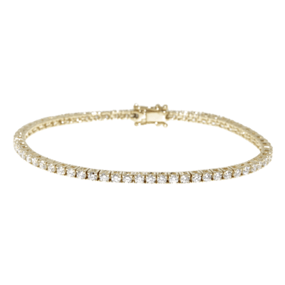 Penelope Ashford Tennis Bracelet 14K Yellow Gold 64 Diamonds