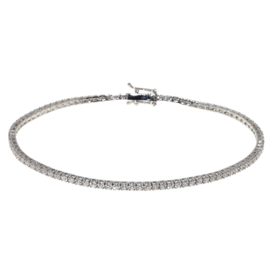 Penelope Ashford Tennis Bracelet 14K White Gold 93 Diamonds
