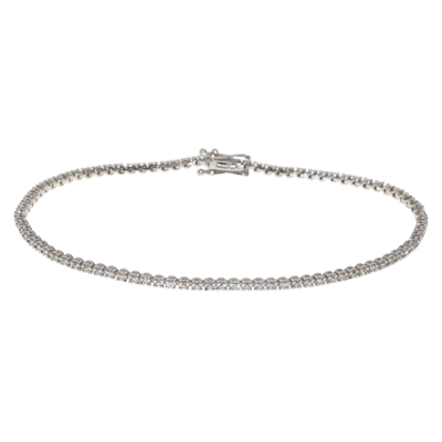 Penelope Ashford Tennis Bracelet 14K White Gold 88 Diamonds