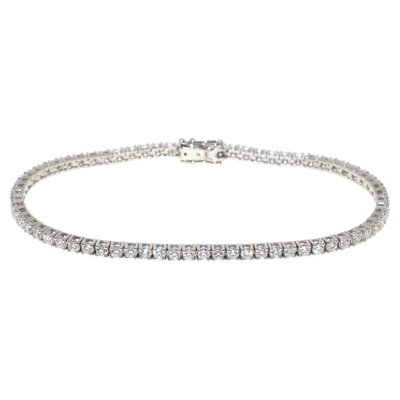 Penelope Ashford Tennis Bracelet 14K White Gold 69 Diamonds