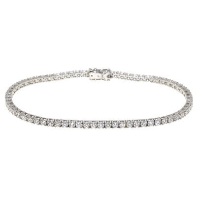 Penelope Ashford Tennis Bracelet 14K White Gold 69 Diamonds
