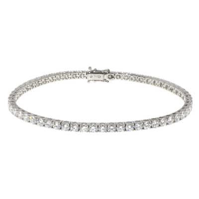 Penelope Ashford Tennis Bracelet 18K White Gold 58 Diamonds
