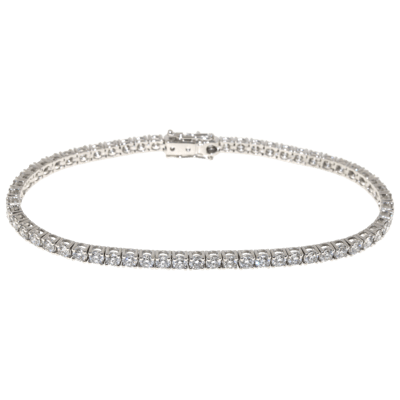 Penelope Ashford Tennis Bracelet 14K White Gold 60 Diamonds