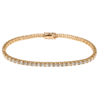 Penelope Ashford Tennis Bracelet 18K Rose Gold 57 Diamonds