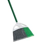 Libman Commercial 205 Large Precision Angle Broom, Steel Handle, 13" Wide, Green and White (Pack of 6)