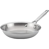 Anolon Triply Clad Stainless Steel Frying / Fry Pan / Skillet - 12.75 Inch, Silver