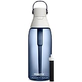 Brita Hard-Sided Plastic Premium Filtering Water Bottle, BPA-Free, Reusable, Replaces 300 Plastic Water Bottles, Filter Lasts