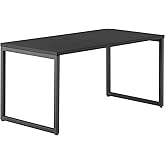 Vari 60x30 Modern Table- Ergonomic Black Desk by Varidesk- Sturdy Writing, Craft, Work Table- Slim Legs, Durable Laminate Fin