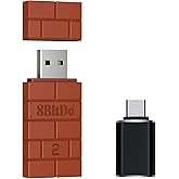 Mcbazel 8Bitdo Wireless USB Adapter 2 for Switch, Windows, Mac & Raspberry Pi, Compatible with Xbox Series X/S, Xbox One, Swi