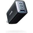 Anker USB C Charger, 735 Charger (Nano II 65W), PPS 3-Port Fast Compact Foldable for MacBook Pro/Air, iPad Pro, Galaxy S23, D