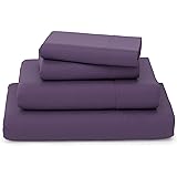 Cosy House Collection Luxury Bamboo Sheets - Blend of Rayon Derived from Bamboo - Cooling & Breathable, Silky Soft, 16-Inch D