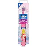 Oral-B Kid's Battery Toothbrush Featuring Disney's Little Mermaid, Soft Bristles, for Kids 3+