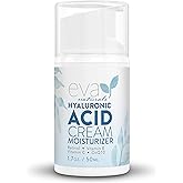 Eva Naturals Hydrating Face Cream with Hyaluronic Acid - Anti-Aging, Wrinkle Face Moisturizer for Women and Men, With Aloe Ve