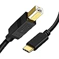 CableCreation USB B to USB C Printer Cable 6.6FT, Type B to Type C Printer Cord for MacBook Pro, Air, MIDI Cable for Yamaha C