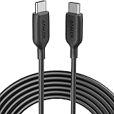 Anker USB C Charger Cable 60W 10ft, Powerline III USB-C to USB-C Cable 2.0 for MacBook Pro 2020, iPad Pro 2020, Switch, Samsu