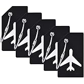 5Pack Silicone Luggage Tag with Name ID Card Perfect to Quickly Spot Luggage Suitcase by Ovener
