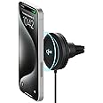 iOttie Velox Qi2 Mini Wireless Car Mount Charger | Air Vent Car Phone Holder | MagSafe Phone Mount 15W Charger for Qi2-enable