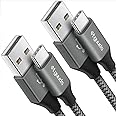 etguuds 2-Pack 3ft USB C Cable 3A Fast Charge, USB A to Type C Charger Cord Braided Compatible with Samsung Galaxy A10e A20 A