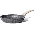 CAROTE Nonstick Frying Pan Skillet,Non Stick Granite Fry Pan Egg Pan Omelet Pans, Stone Cookware Chef's Pan, PFOA Free,Induct
