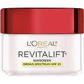 L'Oréal Paris Revitalift Anti-Wrinkle and Firming Face Moisturizer with SPF 25, Pro-Retinol and Centella Asiatica, Paraben Fr