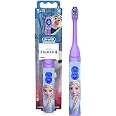 Oral-B Kids Battery Power Electric Toothbrush Featuring Disney's Frozen for Children and Toddlers age 3+, Soft (Characters Ma
