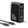USB C Charger, Baseus 100W 4-Port GaN II Charging Station, Fast USB C Charger Block for iPhone 15/14/13/12/11/Pro Max/SE/11/X