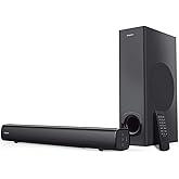 Creative Stage 2.1 Channel Under-Monitor Soundbar with Subwoofer for TV, Computers, and Ultrawide Monitors, Bluetooth/Optical