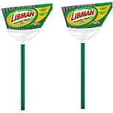 Libman 201 Precision Angle Broom with Recycled Broom Fibers, 2 Pack