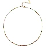 Sacina Boho Trendy Colorful Beaded Choker Necklace, Hippie Necklace, Summer Necklace, Beach Necklace, Y2k Necklace, Christmas
