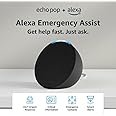 Echo Pop + Alexa Emergency Assist Monthly (auto-renewal) | Full sound compact smart speaker | Charcoal