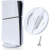 Auarte 2023 Vertical Stand for PS5 Slim Console Disc and Digital with Screw, Base Stand Replacement for Playstation 5 Slim Co