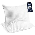 Beckham Hotel Collection Bed Pillows Standard / Queen Size Set of 2 - Down Alternative Bedding Gel Cooling Pillow for Back, S