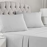 Mellanni Sheets for Queen Size Bed - 4 PC Iconic Collection Bedding Sheets & Pillowcases - Luxury, Soft, Cooling Bed Sheets -