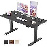 SIHOO 55"×28" One-Piece Electric Standing Desk, Sit-Stand Desk with 4 Memory Height Settings, Ergonomic Adjustable Height Des