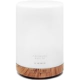 ASAKUKI 300ML Essential Oil Diffuser, Quiet 5-in-1 Premium Humidifier, Natural Home Fragrance Aroma Diffuser with 7 LED Color