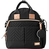 Skip Hop Diaper Bag Backpack: Suite 6-in-1 Diaper Backpack Set, Multi-Function Baby Travel Bag with Changing Pad, Stroller St