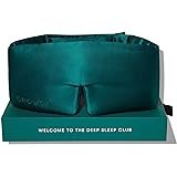 DROWSY Silk Sleep Mask. Face-Hugging, Padded Silk Cocoon for Luxury Sleep in Total Darkness. (Green Sapphire)