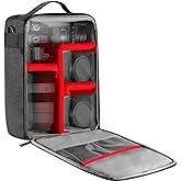 Neewer NW140S Waterproof Camera and Lens Storage Carrying Case 8.7x5.9x12.6 inches Soft Padded Bag for Canon Nikon Sony DSLR,