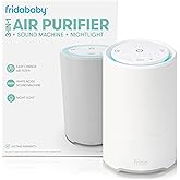 Frida Baby 3-in-1 Baby Sound Machine for Sleeping, Nightlight + Air Purifier for Bedroom with 3 Fan Speeds, Easy-Change Filte