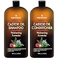 Castor Oil Shampoo and Conditioner - An Anti Hair Loss Set Thickening formula For Hair Regrowth, Anti Thinning Sulfate Free F