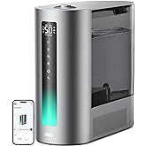 Dreo 6L Smart Humidifier, Warm & Cool Mist Humidifier for Bedroom, Top Fill, 60Hr Runtime, High Precision Humidity Sensor and