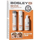 BosleyMD BosRevive KIT for Visible Hair Thinning (Color Safe), Starter Size (30 Days)