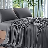 Shilucheng 4-Piece Sheets Set，Rayon Derived from 100% Bamboo_，Cooling & Soft Bed Sheets, Luxury Bedding Sheets & Pillowcases,
