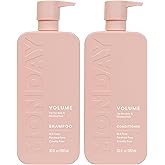 MONDAY HAIRCARE Volume Shampoo + Conditioner Set (2 Pack) 30oz Each for Thin, Fine, and Oily Hair, Made from Coconut Oil, Gin