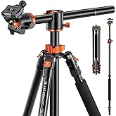 K&F Concept 94 Inch Camera Tripods 4 Section Ultra High Aluminum Professional Detachable Monopod Tripod with 360 Degree Ball 