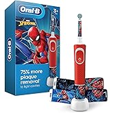Oral-B Kids Electric Toothbrush Featuring Marvel's Spiderman, for Kids 3+