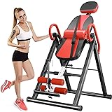Dripex Heavy Duty Gravity Inversion Table 300 lbs Capacity with Adjustable Protective Belt Inversion Table for Back Pain Reli