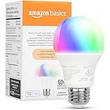Amazon Basics - Smart A19 LED Light Bulb, 2.4 GHz Wi-Fi, 9W (Equivalent to 60W) 800LM, Works and Dims with Alexa Only, 1-Pack